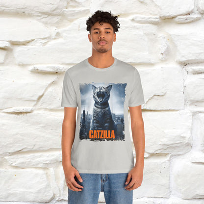 Catzilla T-Shirt | Fun Monster Cat Tee for Men & Women | 100% Cotton - Nunu&Miao Studio