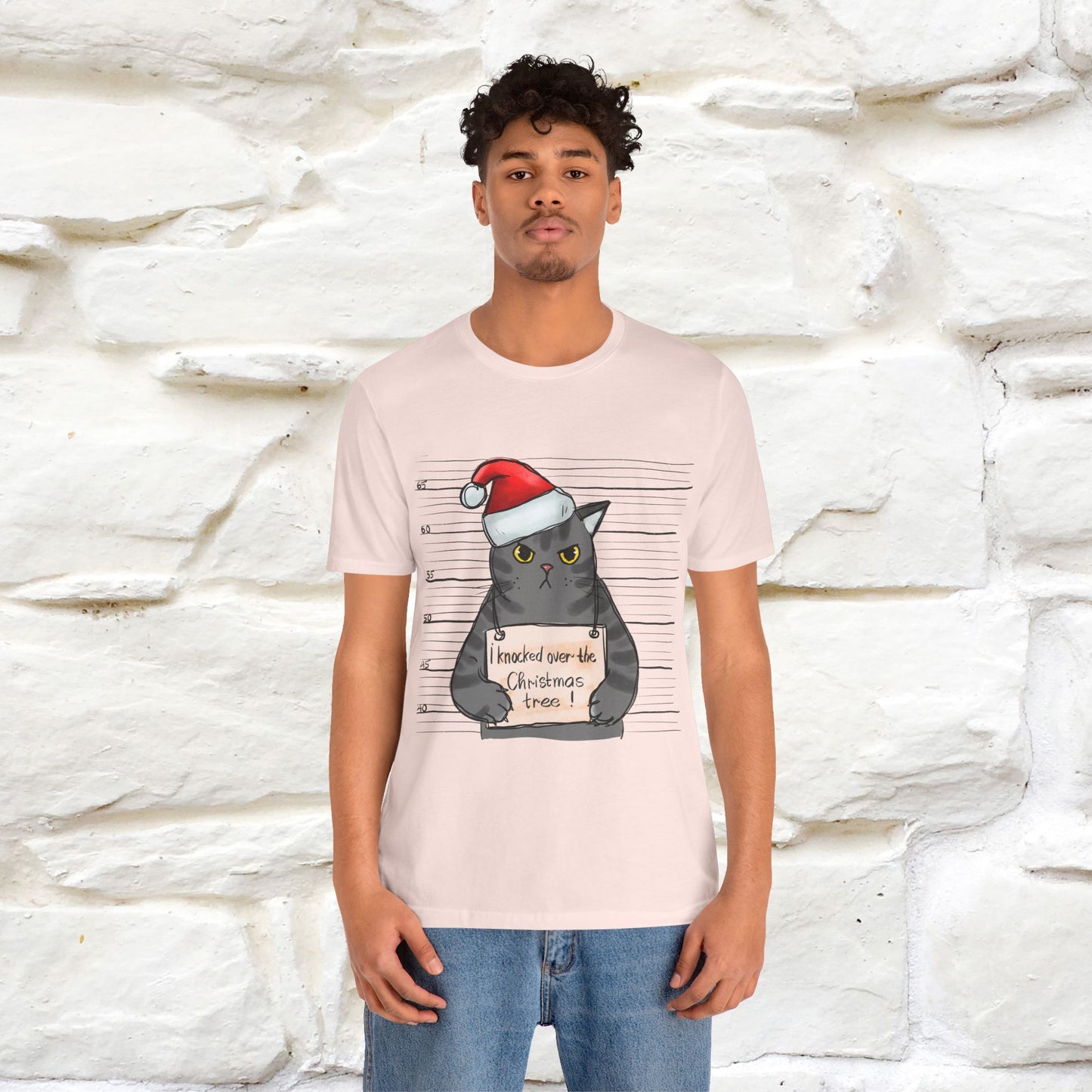 "I Knocked Over The Christmas Tree " |Funny Cat T-Shirt | Nunu&Miao Studio
