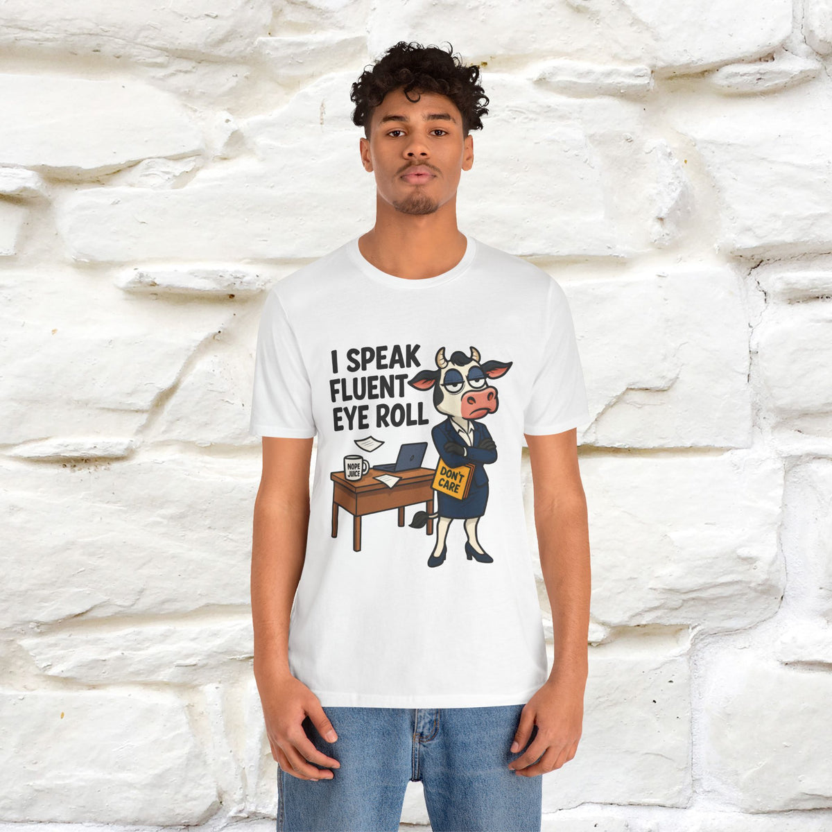 ''I Speak Fluent Eye Roll ''|  Sarcastic Cat T-Shirt | Nunu&Miao Studio