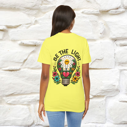 ''Be The Light" Cat T-Shirt| Front & Back Design | Nunu&Miao Studio - Nunu&Miao Studio
