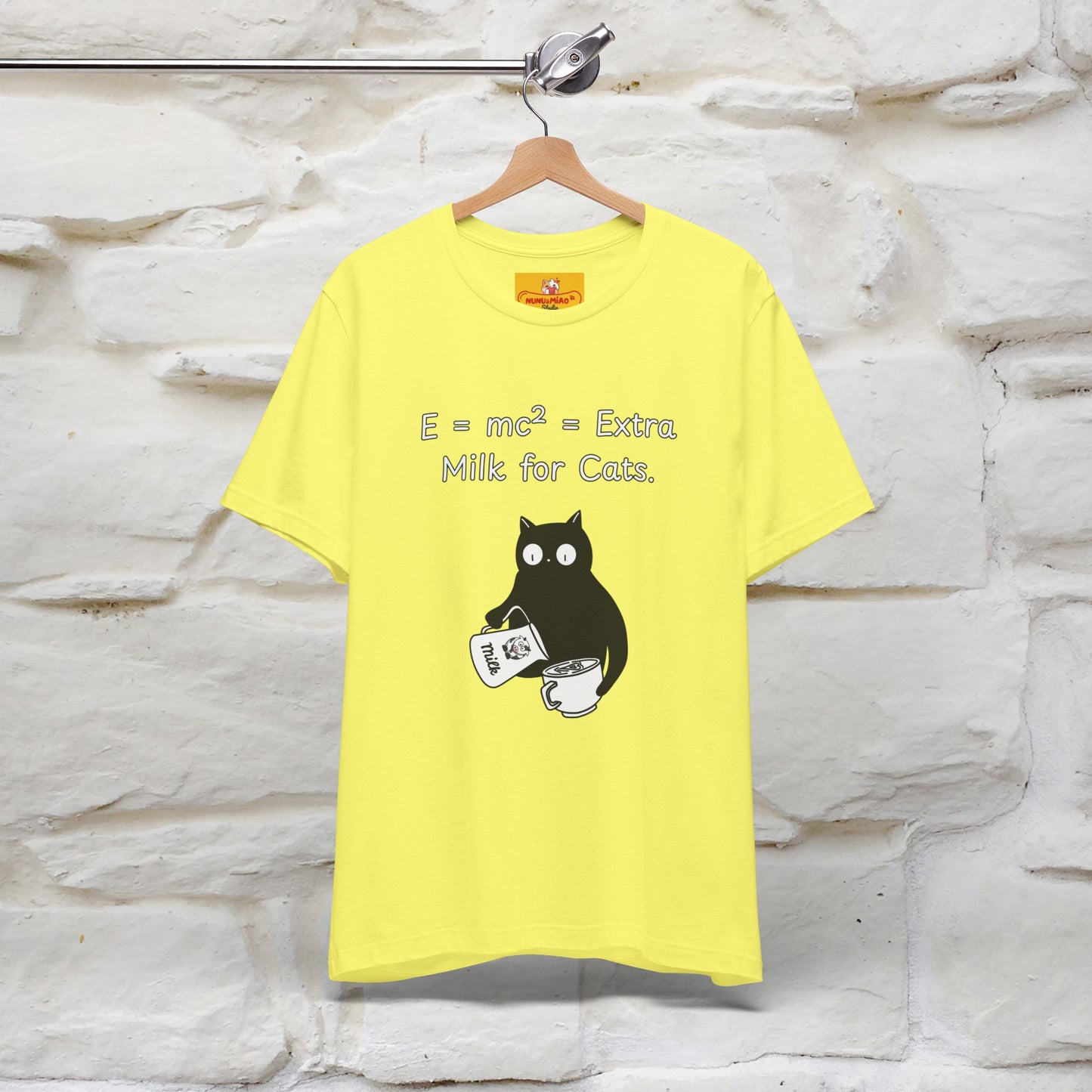 ''E = mc² = Extra Milk for Cats.''| Funny T-Shirt | Nunu&Miao Studio