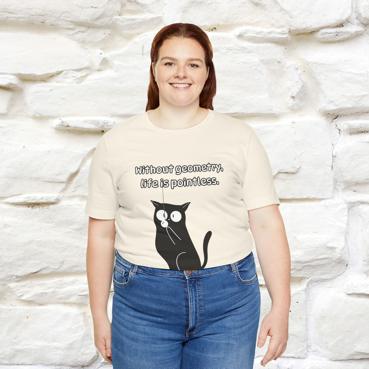 ''Without geometry, life is pointless.''| Funny T-Shirt | Nunu&Miao Studio