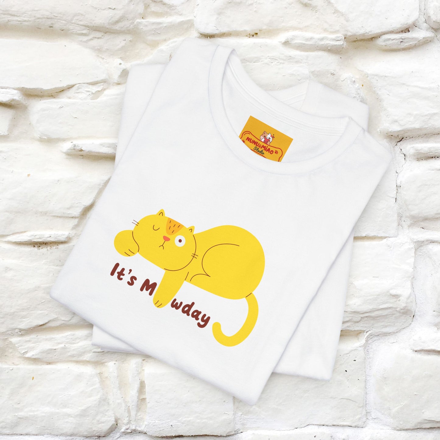 "It's Meawday" Cat T-shirt | Front & Back Design | Nunu&Miao Studio - Nunu&Miao Studio