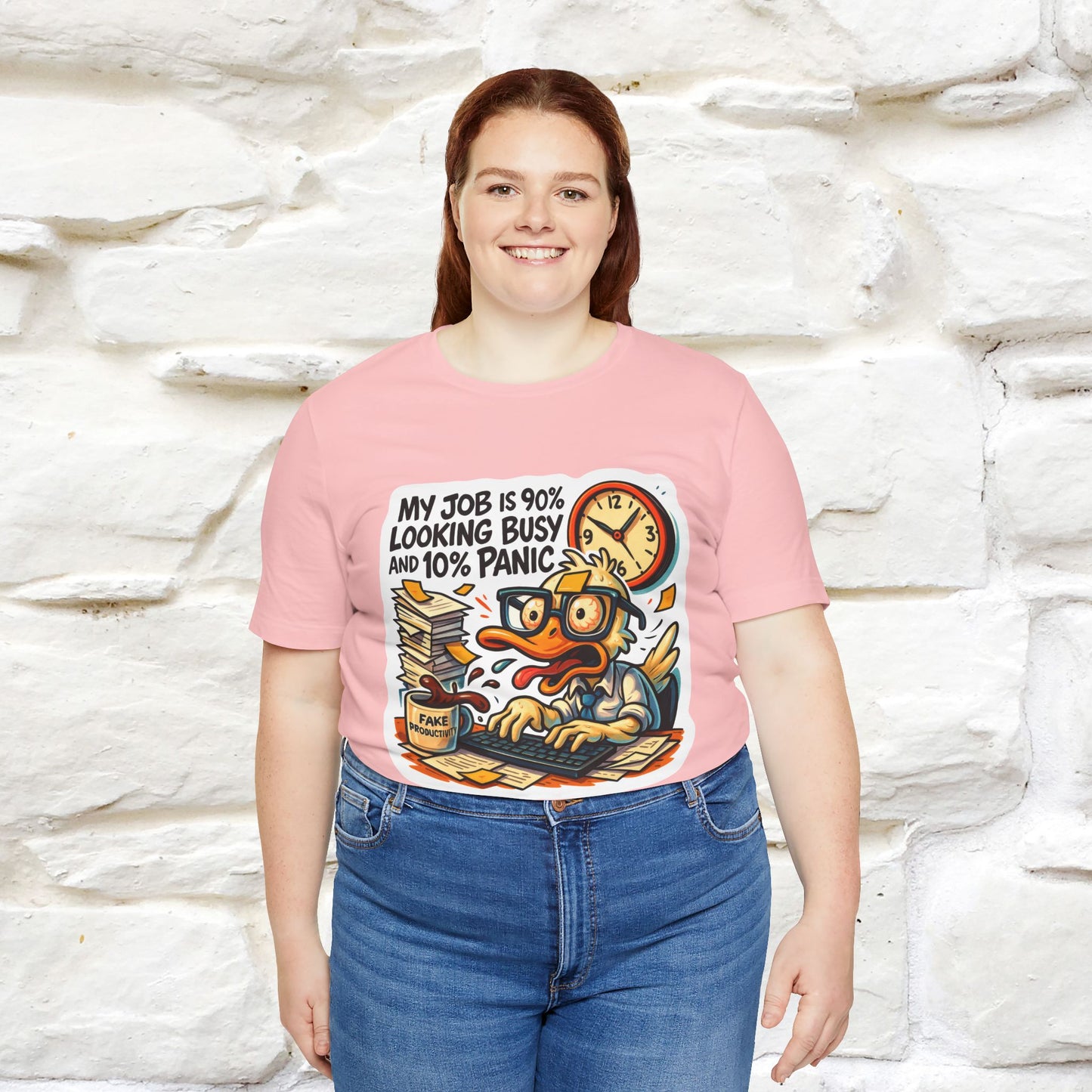 '' My Job is 90% Looking Busy ... |  Sarcastic T-Shirt | Nunu&Miao Studio