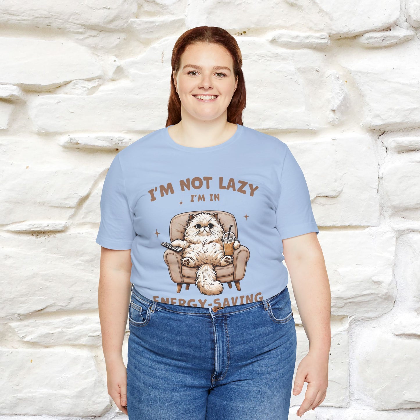 "I'm Not Lazy I'm In Energy-Saving Mode " Cat T-shirt |Nunu&Miao Studio - Nunu&Miao Studio