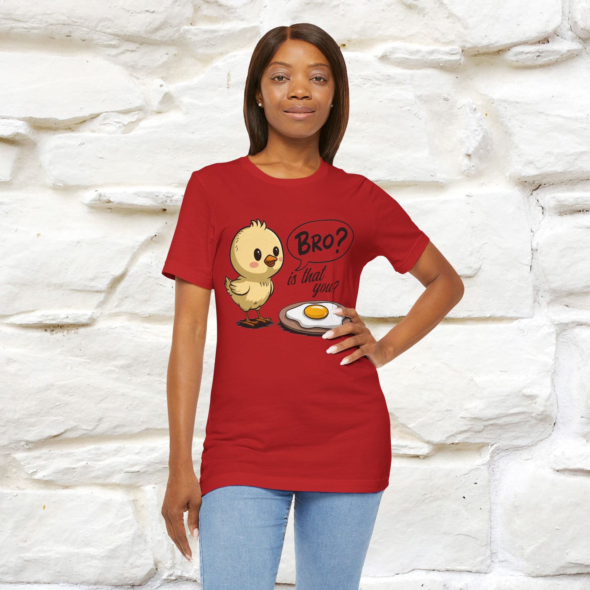 "Bro Is That You?" Funny Chicken T-shirt |Nunu&Miao Studio - Nunu&Miao Studio