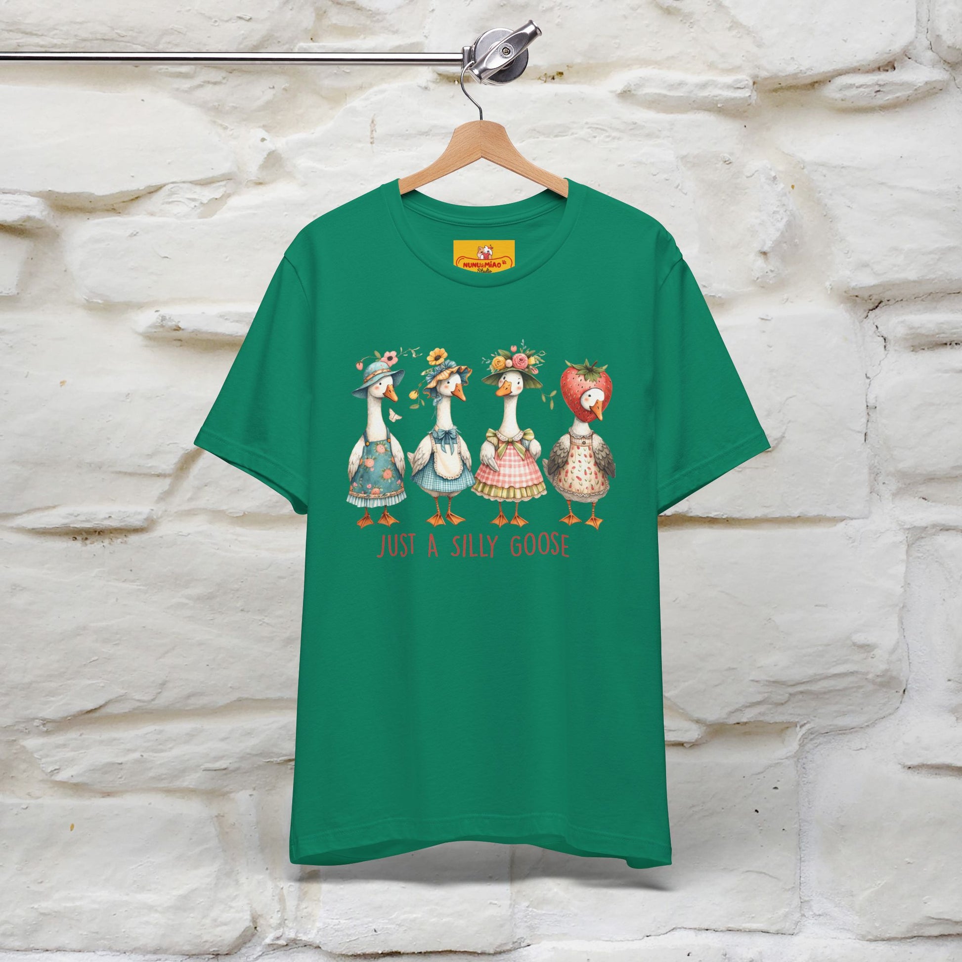 "Just A Silly Goose" Cute T-shirt |Nunu&Miao Studio - Nunu&Miao Studio