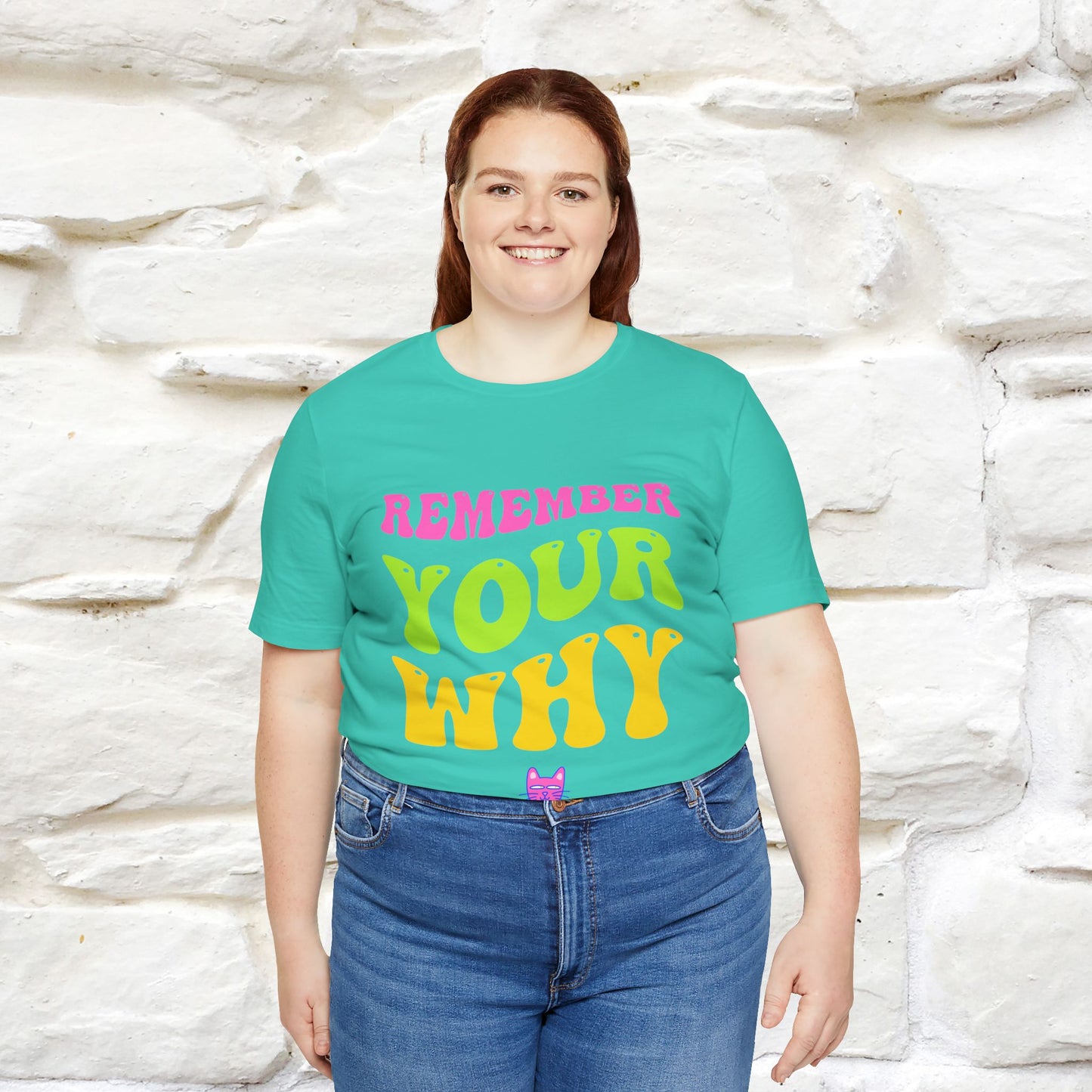 "Remember Your Why" |Cat T-Shirt | Nunu&Miao Studio - Nunu&Miao Studio