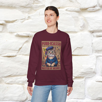 "Purr-icasso.'' |Cat Sweatshirt | Nunu&Miao Studio