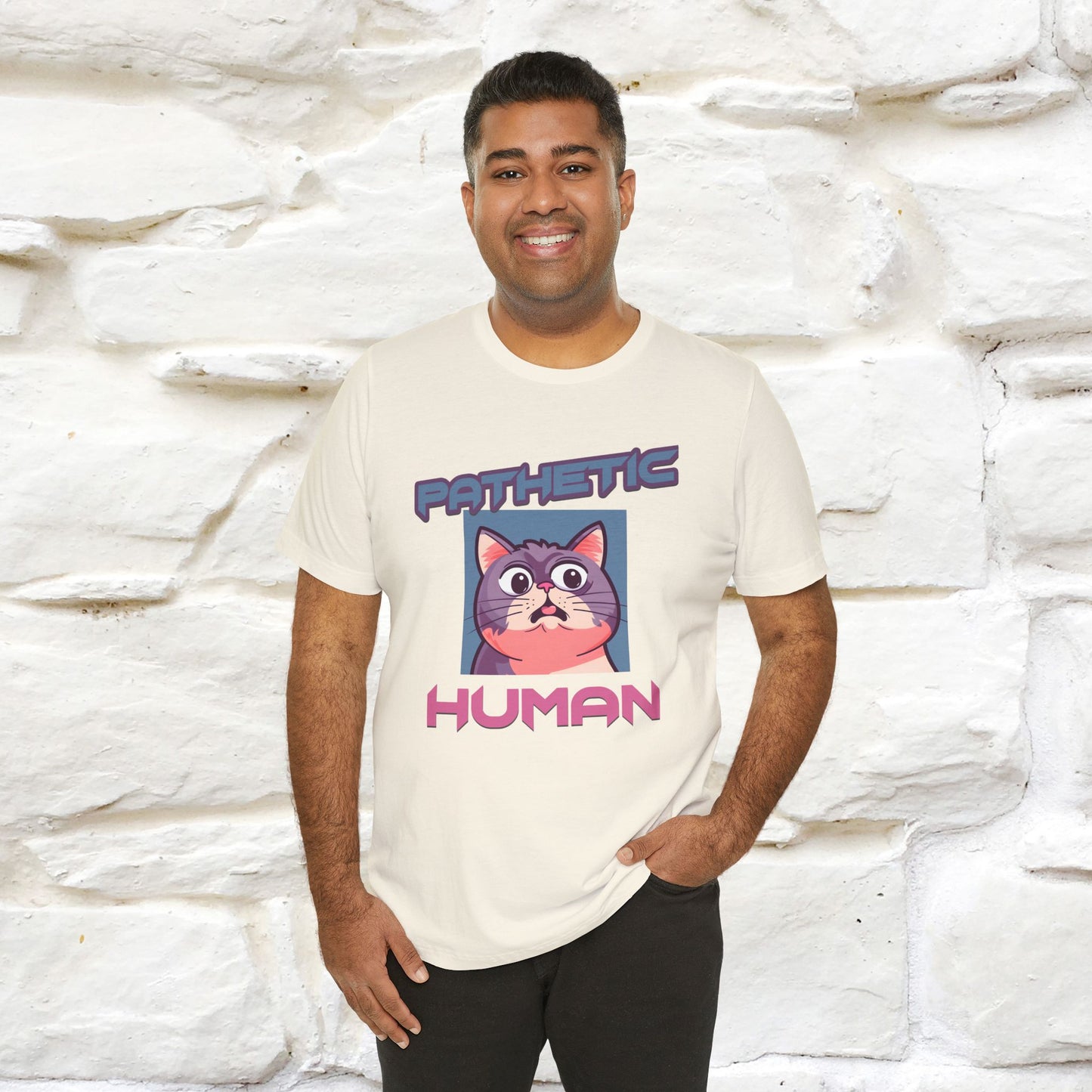 ''Pathetic Human'' | Funny Cat T-Shirt | Nunu&Miao Studio - Nunu&Miao Studio