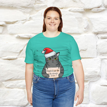 "I Knocked Over The Christmas Tree " |Funny Cat T-Shirt | Nunu&Miao Studio