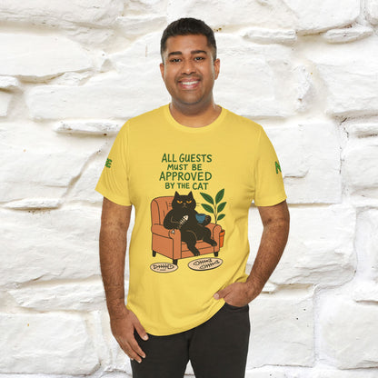"All Guest Must Be Approved By The Cat - NO,MAYBE" Cat T-shirt |Nunu&Miao Studio - Nunu&Miao Studio