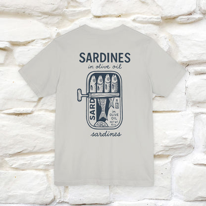 "Sardines In Olive Oil" Cute T-shirt | Front & Back Design|Nunu&Miao Studio - Nunu&Miao Studio