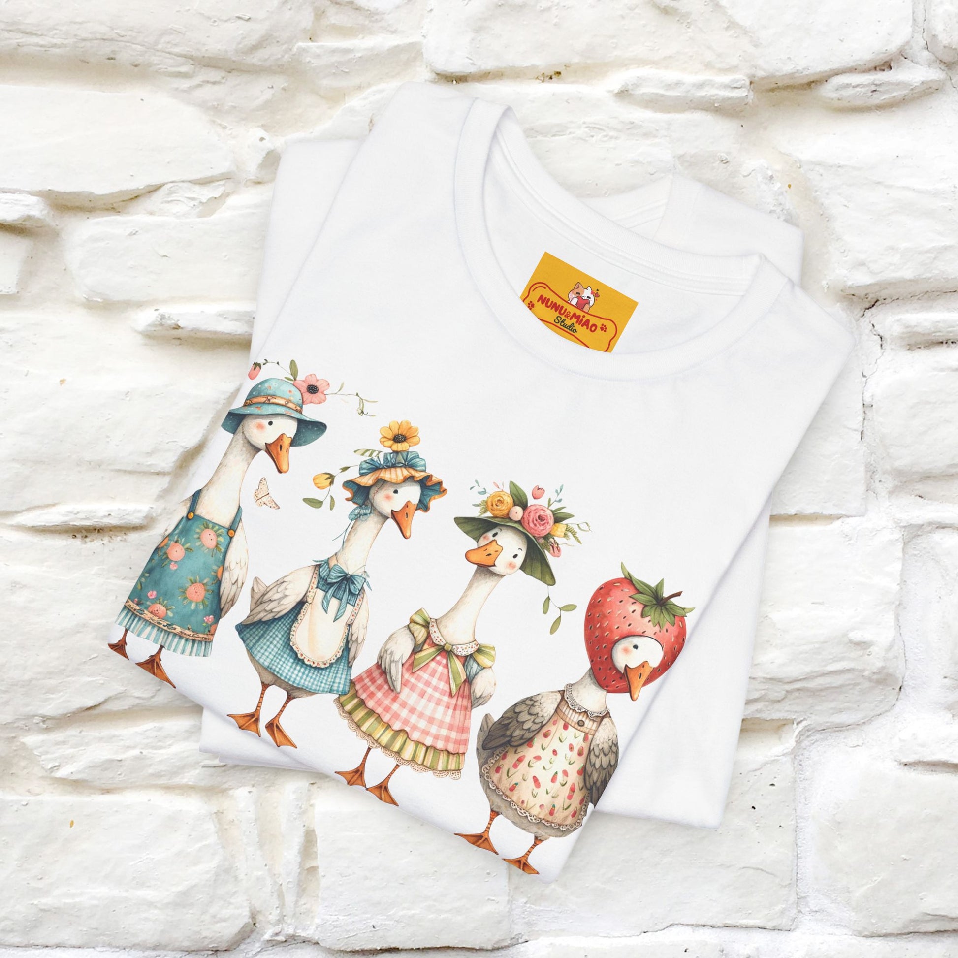 "Just A Silly Goose" Cute T-shirt |Nunu&Miao Studio - Nunu&Miao Studio
