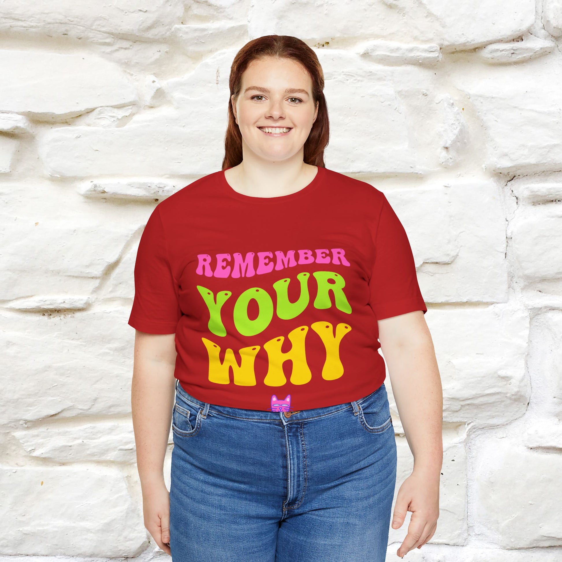 "Remember Your Why" |Cat T-Shirt | Nunu&Miao Studio - Nunu&Miao Studio