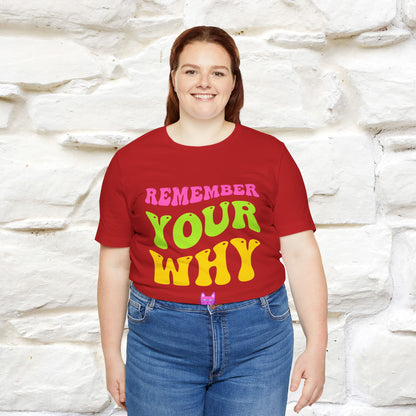 "Remember Your Why" |Cat T-Shirt | Nunu&Miao Studio - Nunu&Miao Studio