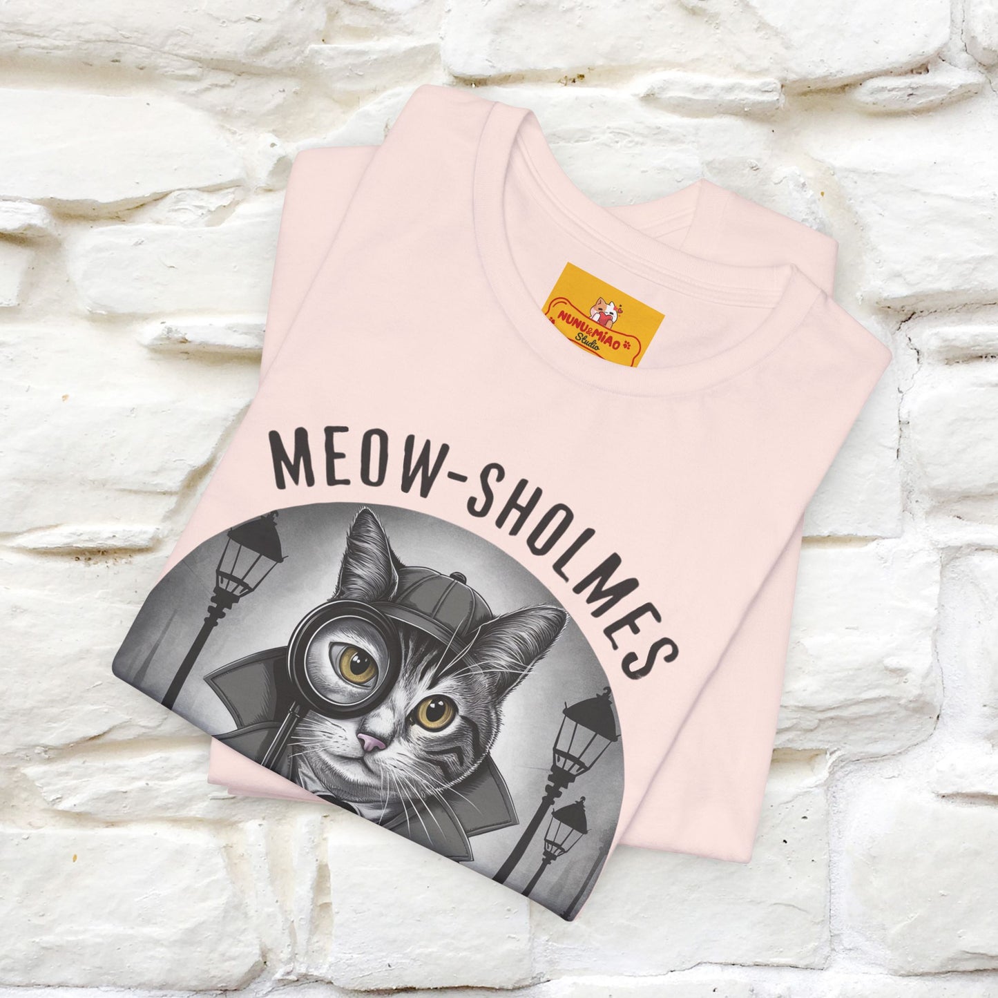 ''Meow-Sholmes: The Case of the Missing Kibble'' | Detective Cat Tee | Nunu&Miao Studio - Nunu&Miao Studio