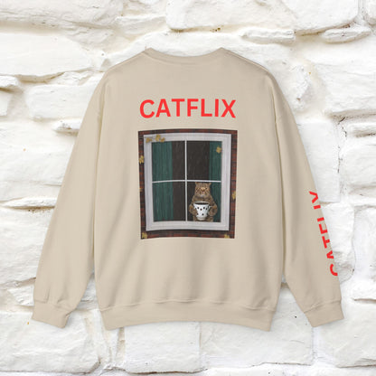 "Catflix'' |Cat Sweatshirt | Nunu&Miao Studio