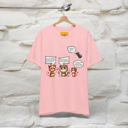 "Humans Are Way Ahead In The Evil Game! 😈😼" Cat  T-shirt |Nunu&Miao Studio - Nunu&Miao Studio