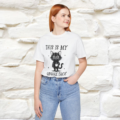 "This is My Awake Face" Cat T-Shirt | Funny Design | Nunu&Miao Studio - Nunu&Miao Studio