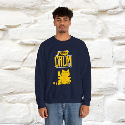 "Keep Calm'' |Cat Sweatshirt | Nunu&Miao Studio