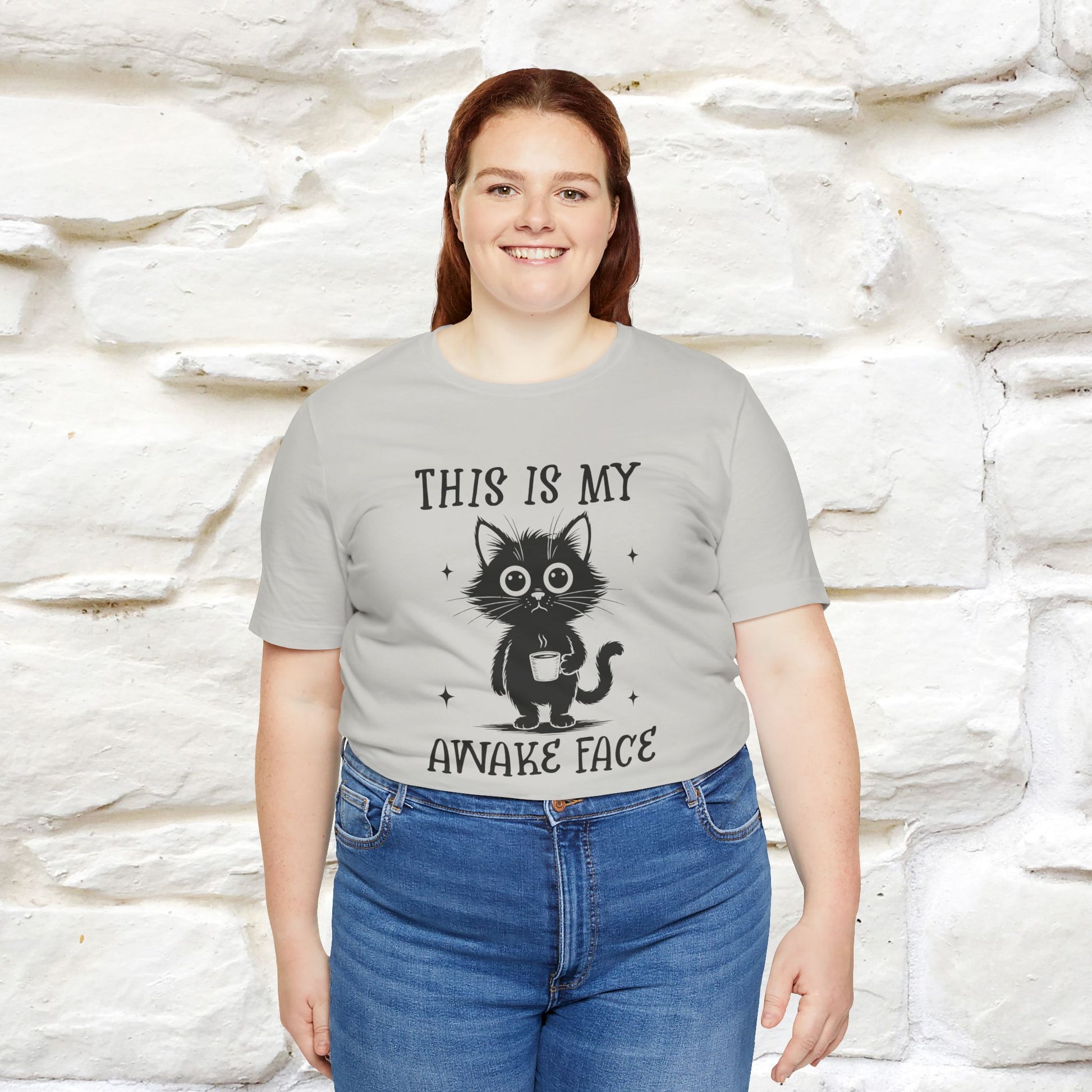 "This is My Awake Face" Cat T-Shirt | Funny Design | Nunu&Miao Studio - Nunu&Miao Studio