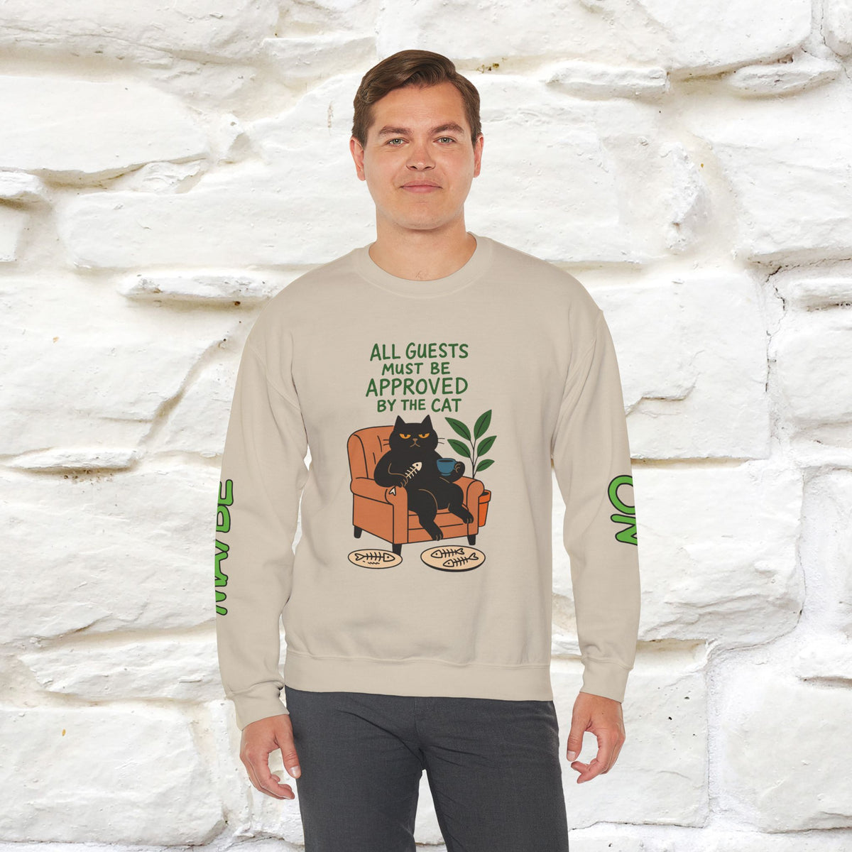 ''All Guests Must Be Approved...'' |Cat Sweatshirt | Nunu&Miao Studio