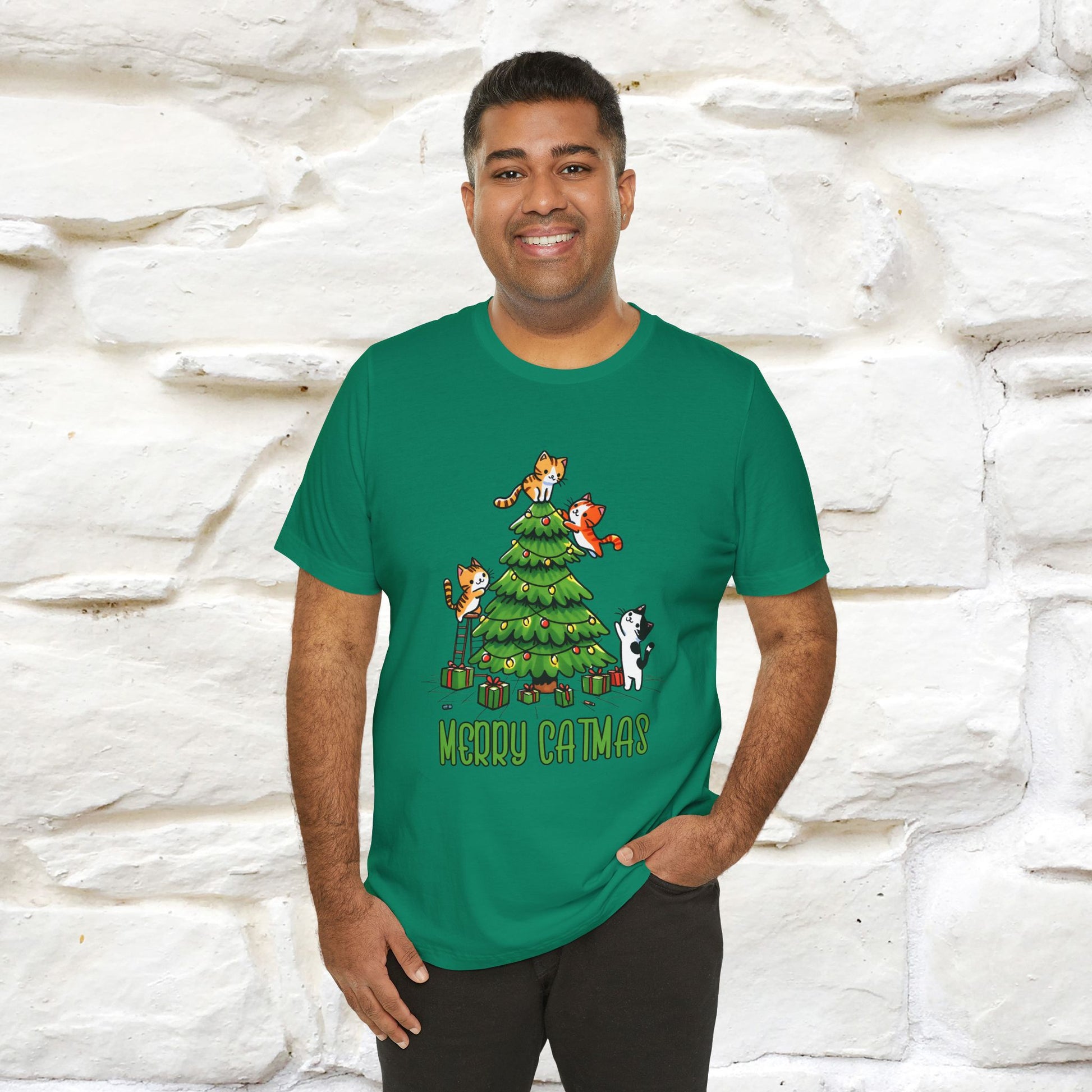''Merry Catmas'' | Cattitude Christmas Tee| Nunu&Miao Studio - Nunu&Miao Studio