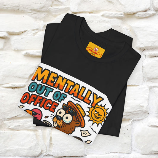 ''Mentally Out Of Office''|  Sarcastic Cat T-Shirt | Nunu&Miao Studio