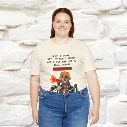 "When I Share  With My Mom a Secret" Cat T-Shirt | Nunu&Miao Studio