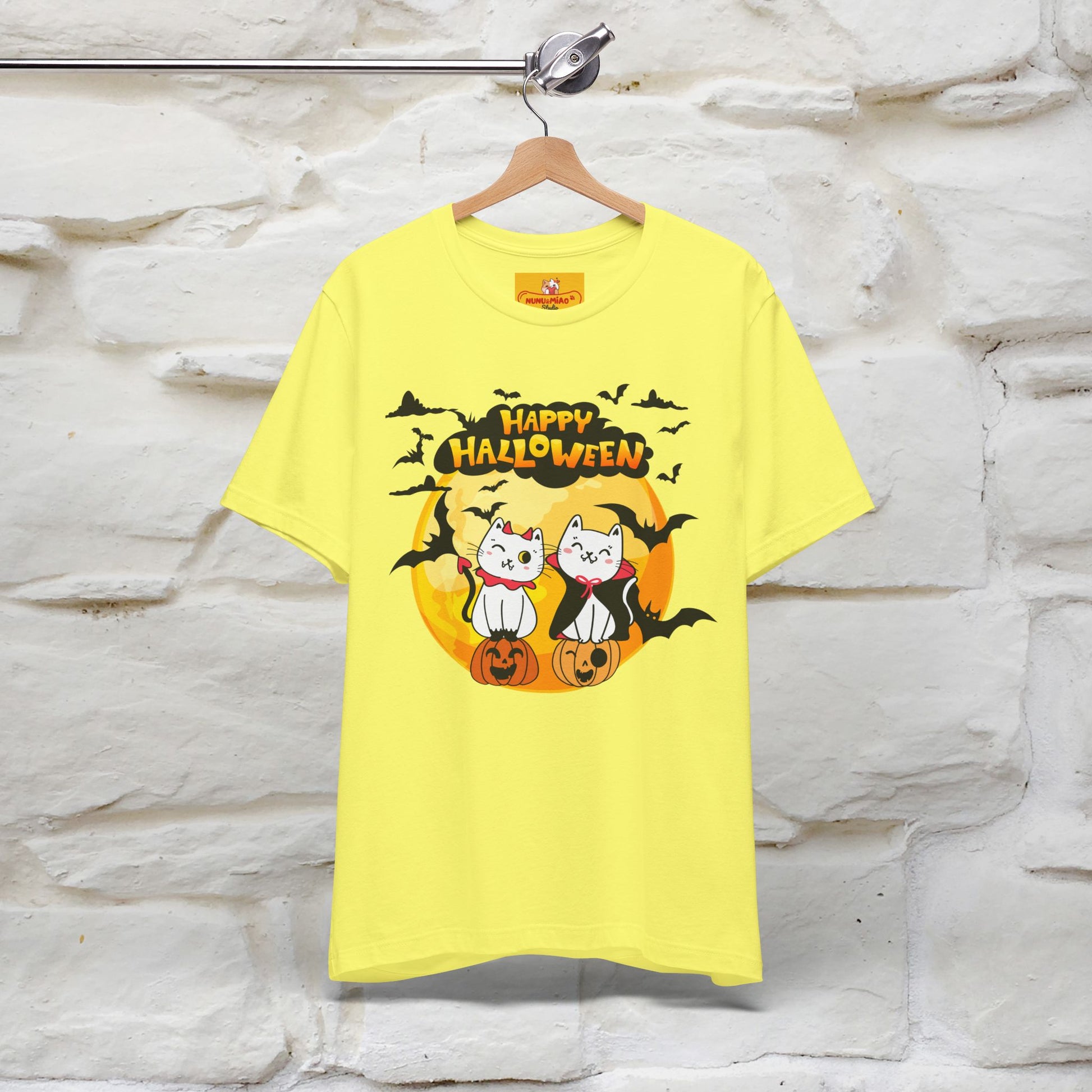 "Happy Halloween Cat Couple " Cat  T-shirt |Nunu&Miao Studio - Nunu&Miao Studio