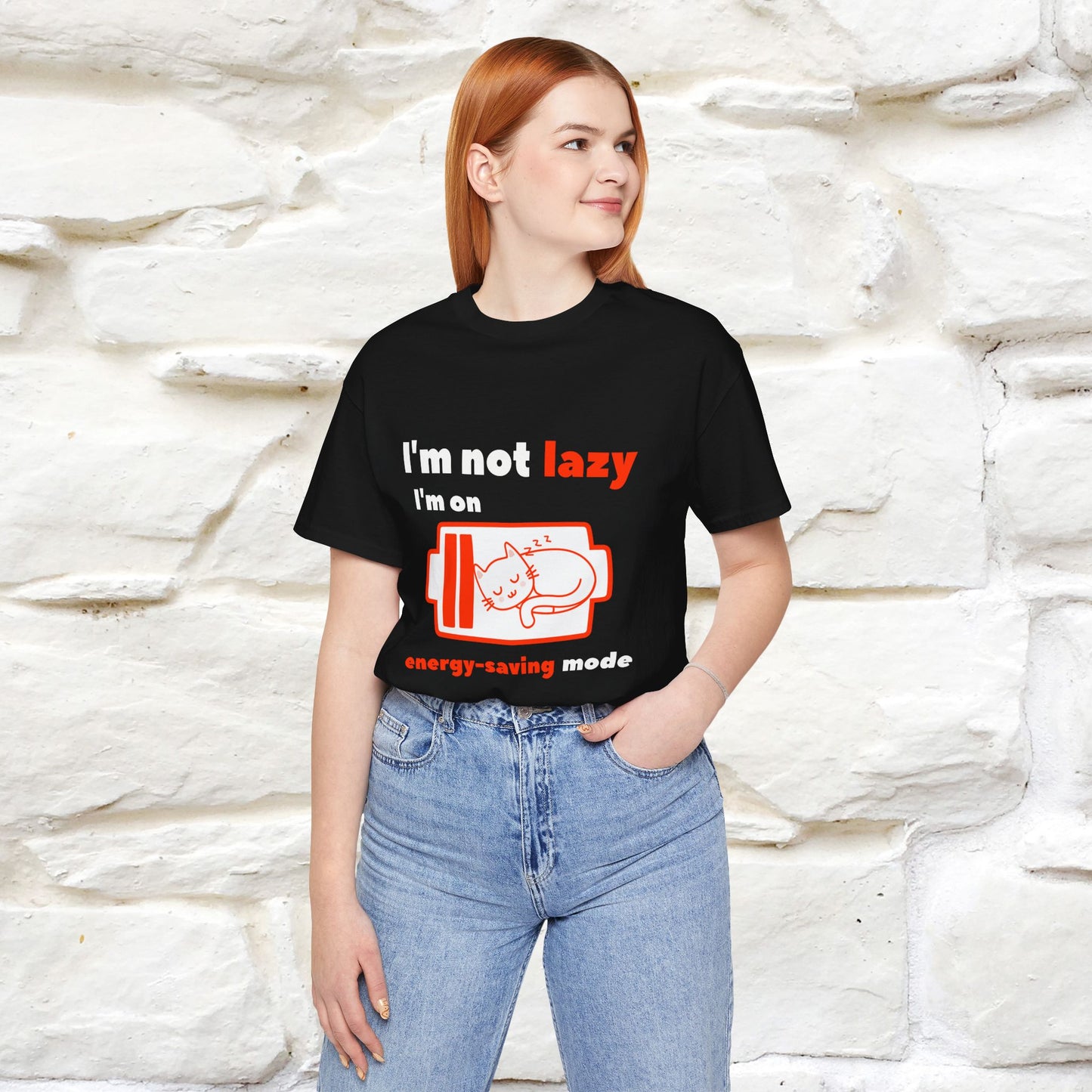 ''I am Not Lazy...'' Cat T-Shirt | Nunu&Miao Studio - Nunu&Miao Studio