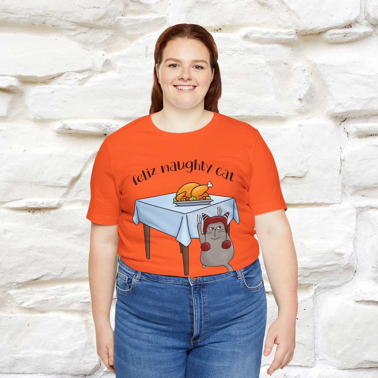 "Feliz Naughty Cat" |Funny Cat T-Shirt | Nunu&Miao Studio