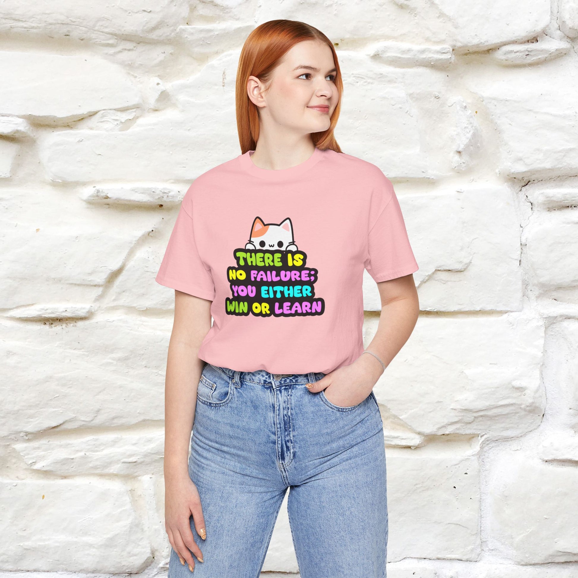 "There Is No Failure: You Either Win Or Learn" T-Shirt  | Nunu&Miao Studio - Nunu&Miao Studio