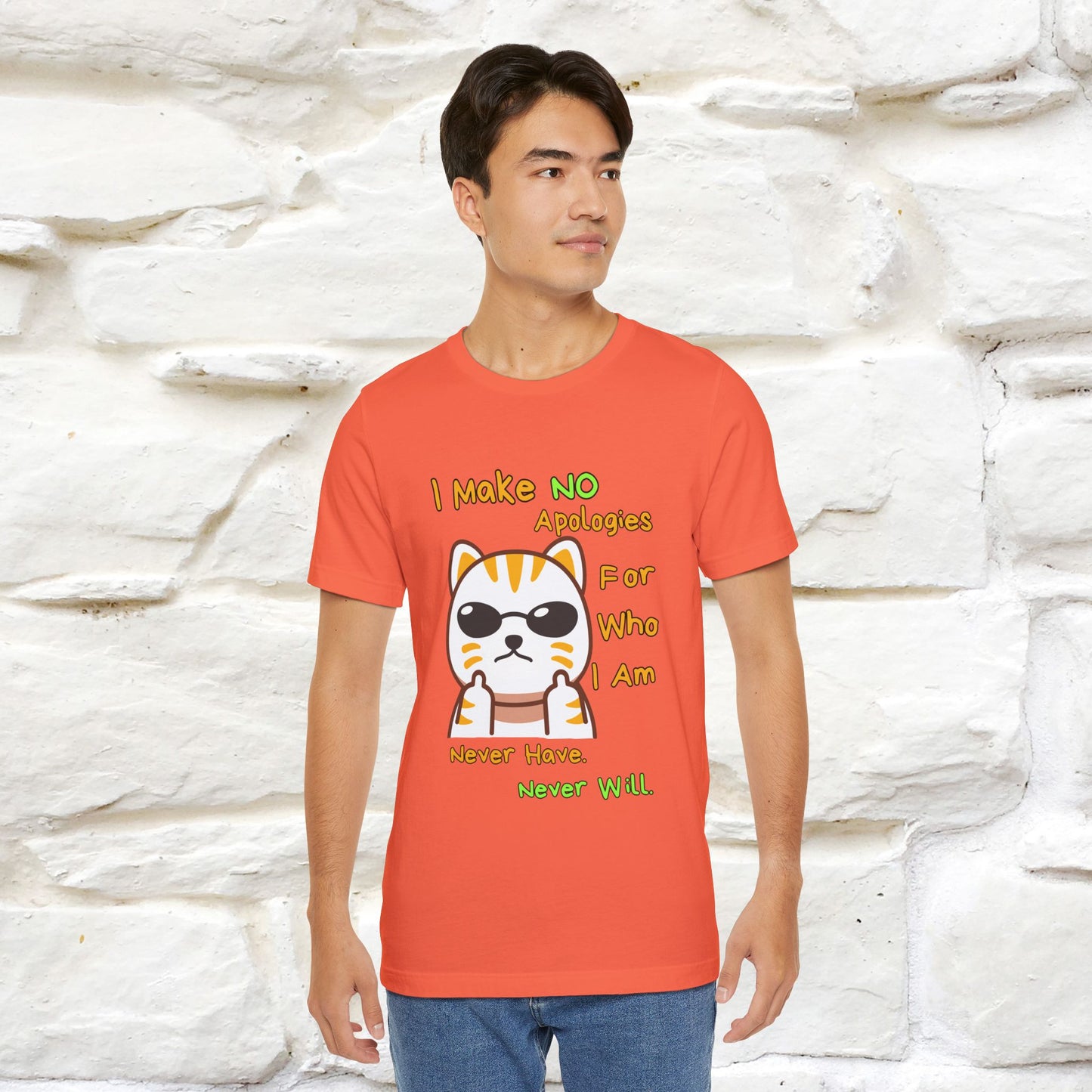 "I Make No Apologies... " |Cat T-Shirt | Nunu&Miao Studio - Nunu&Miao Studio