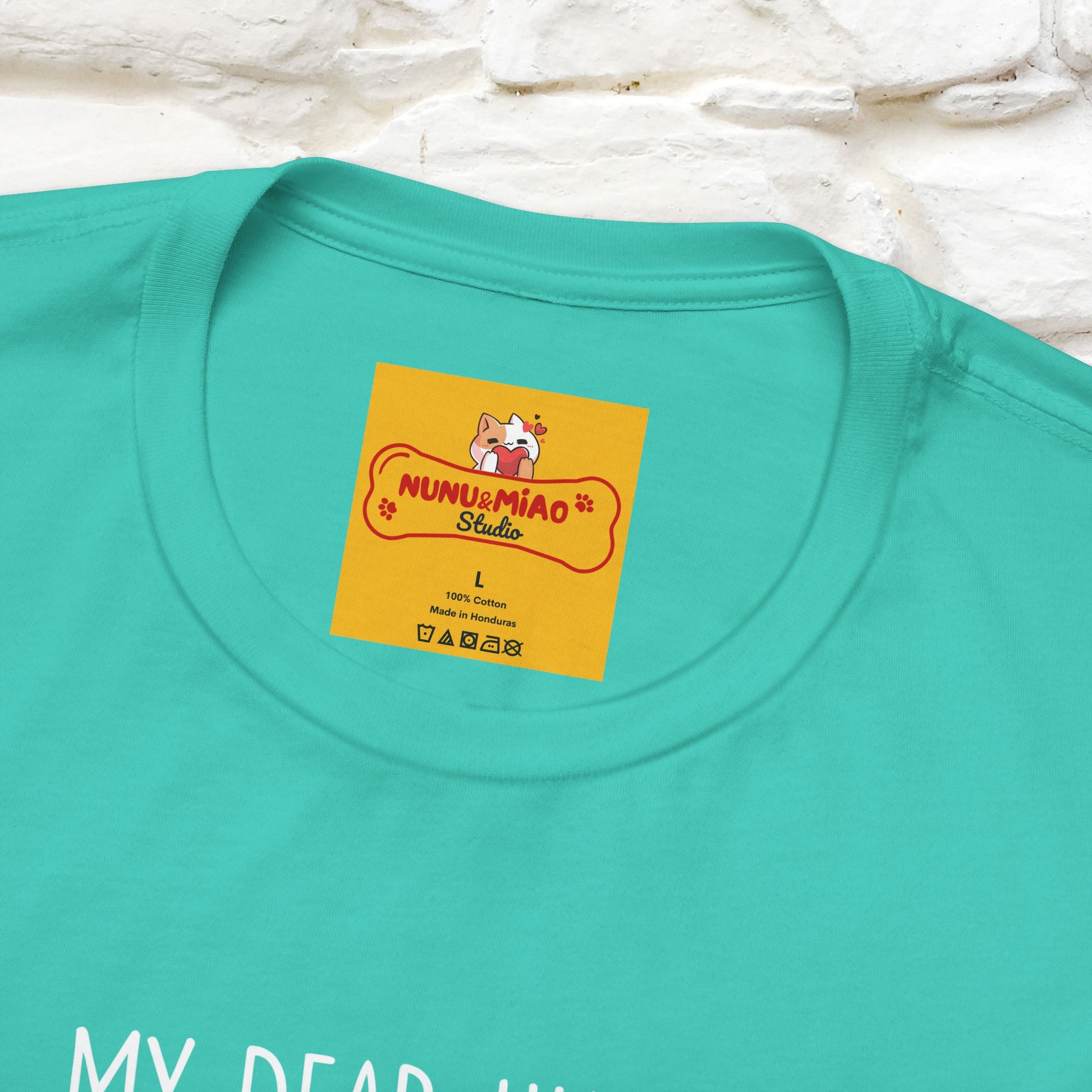 "Dear Human, Food Will Not Serve Itself" |Cat T-Shirt | Nunu&Miao Studio - Nunu&Miao Studio
