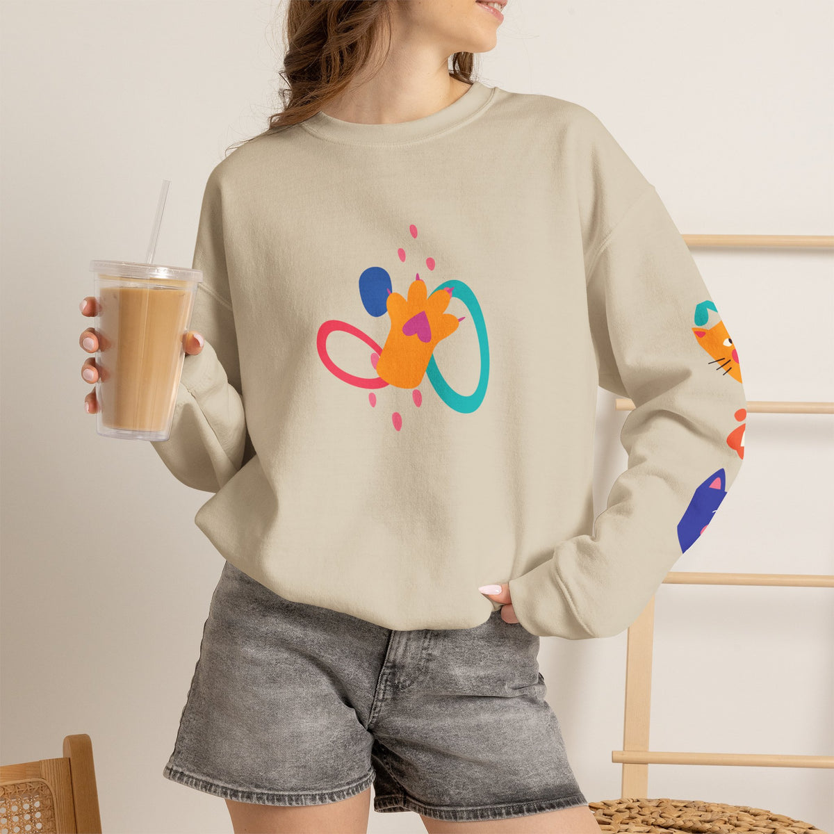 ''Catnaval'' |Cat Sweatshirt | Nunu&Miao Studio