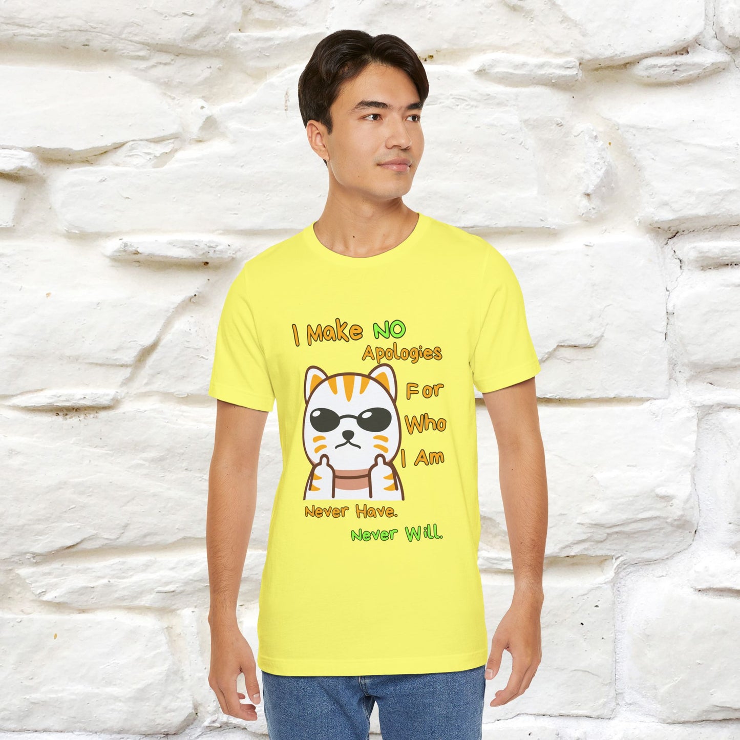 "I Make No Apologies... " |Cat T-Shirt | Nunu&Miao Studio - Nunu&Miao Studio