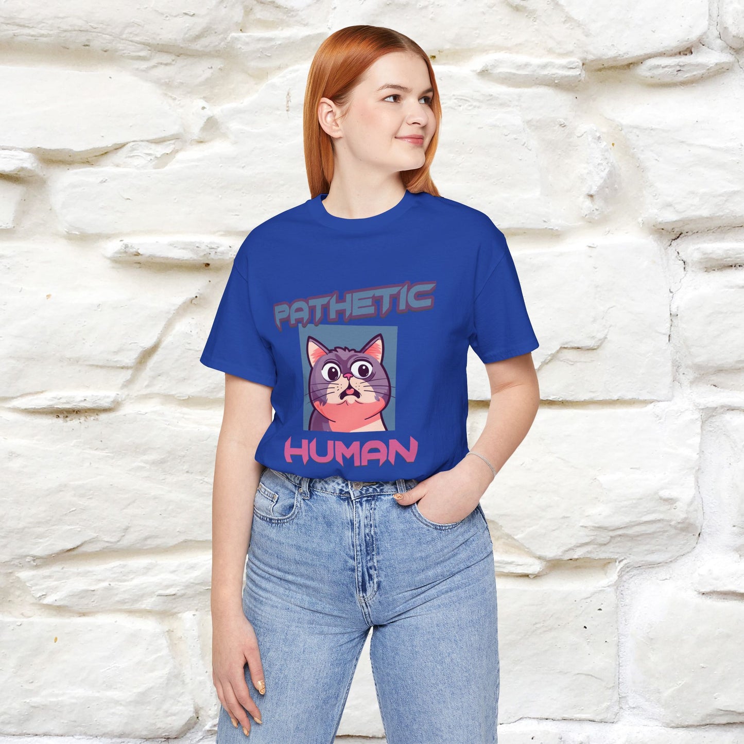 ''Pathetic Human'' | Funny Cat T-Shirt | Nunu&Miao Studio - Nunu&Miao Studio