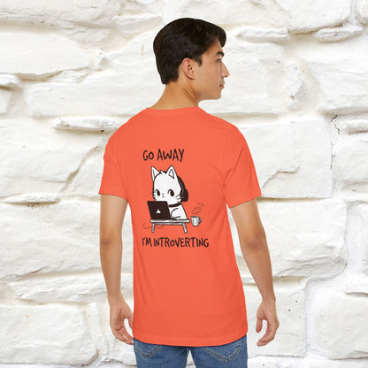 ''Go Away, I’m Introverting'' Cat T-Shirt | Nunu & Miao Studio - Nunu&Miao Studio
