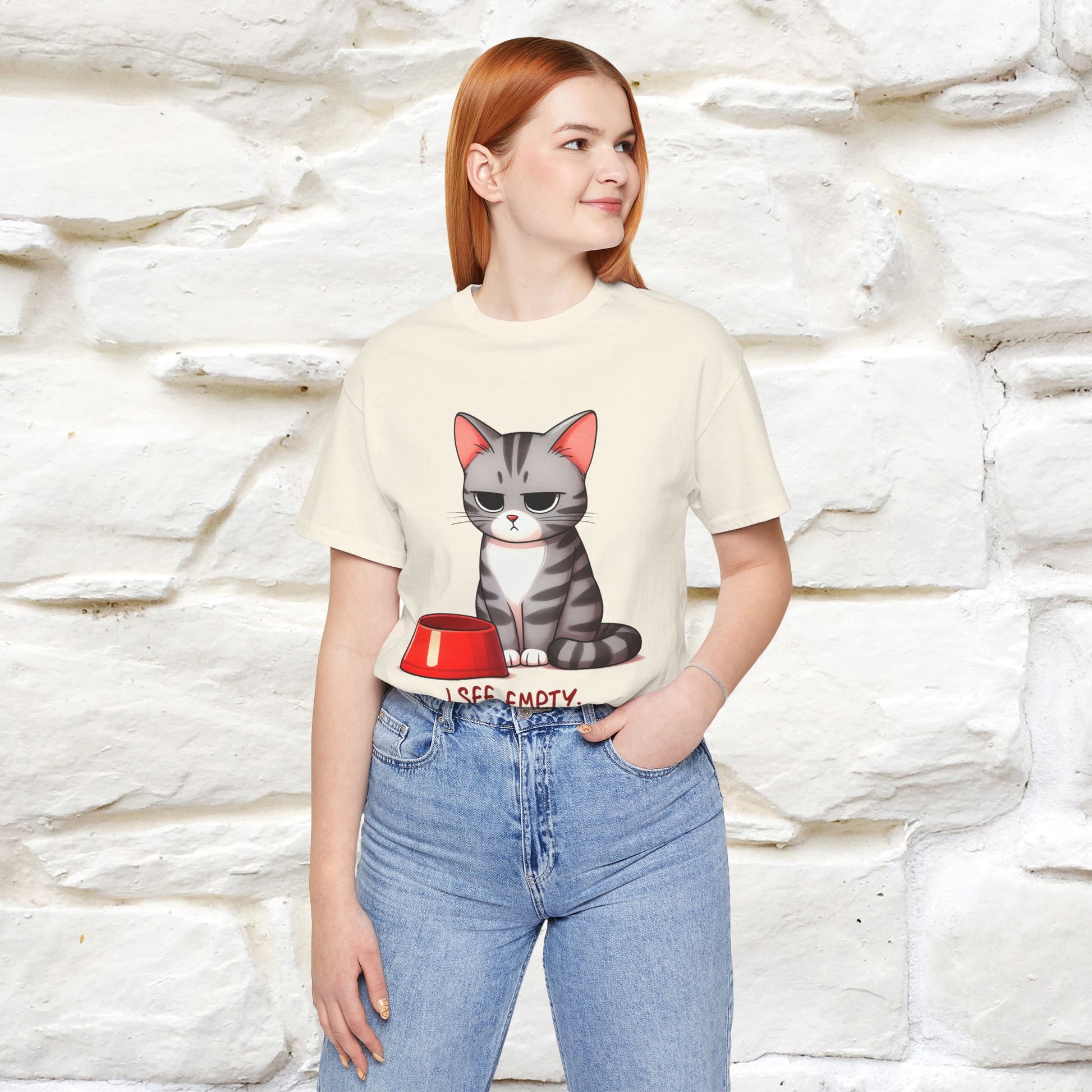 "I See Empty. What Do You See"  | Cat T-Shirt | Nunu&Miao Studio - Nunu&Miao Studio