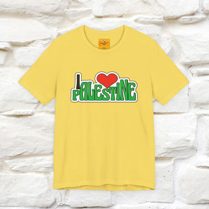 "I Love Palestine" Cat T-shirt | Front & Back Design |Nunu&Miao Studio - Nunu&Miao Studio