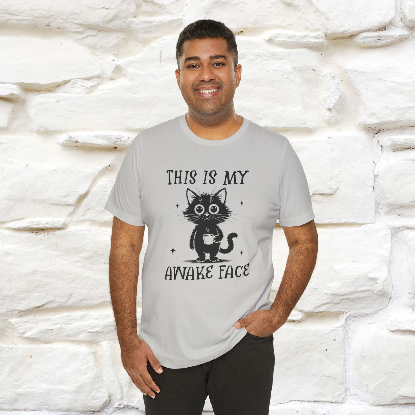"This is My Awake Face" Cat T-Shirt | Funny Design | Nunu&Miao Studio - Nunu&Miao Studio