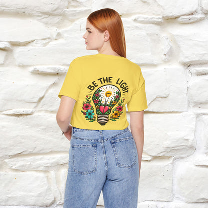 ''Be The Light" Cat T-Shirt| Front & Back Design | Nunu&Miao Studio - Nunu&Miao Studio