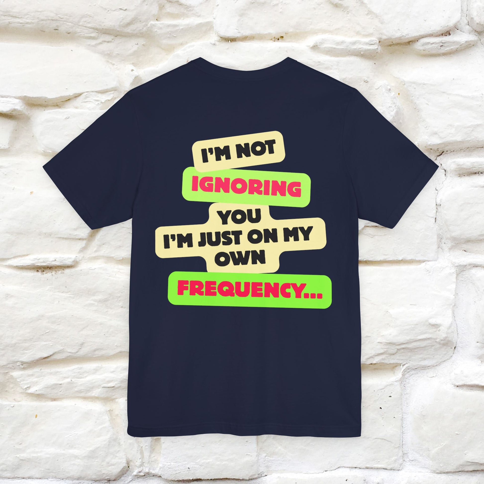 "I'm Not Ignoring You. I'm Just  .. " Cat T-Shirt | Front & Back Design | Nunu&Miao Studio - Nunu&Miao Studio