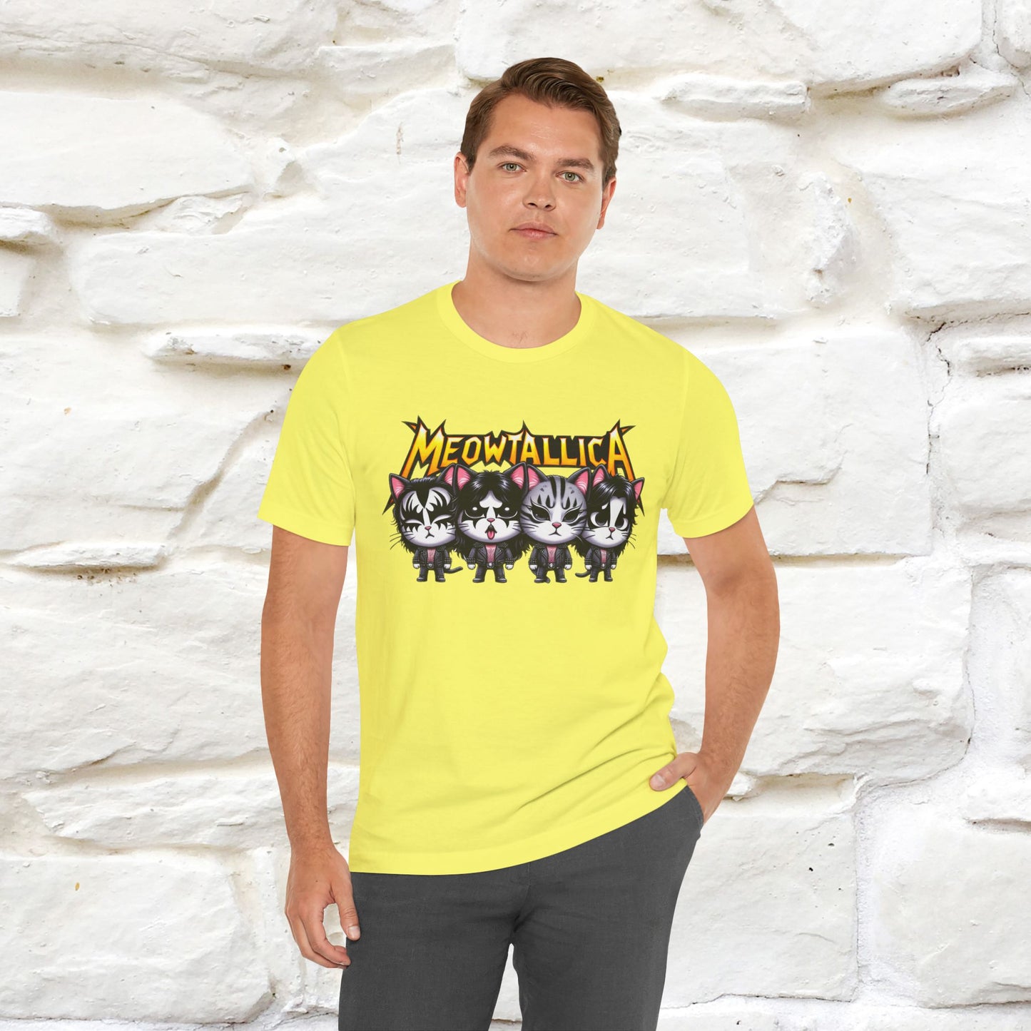 Meowtallica T-Shirt | Rock-Inspired Cat Tee| Nunu&Miao Studio - Nunu&Miao Studio