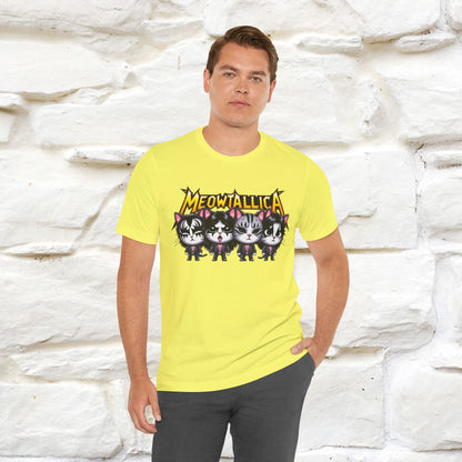 Meowtallica T-Shirt | Rock-Inspired Cat Tee| Nunu&Miao Studio - Nunu&Miao Studio