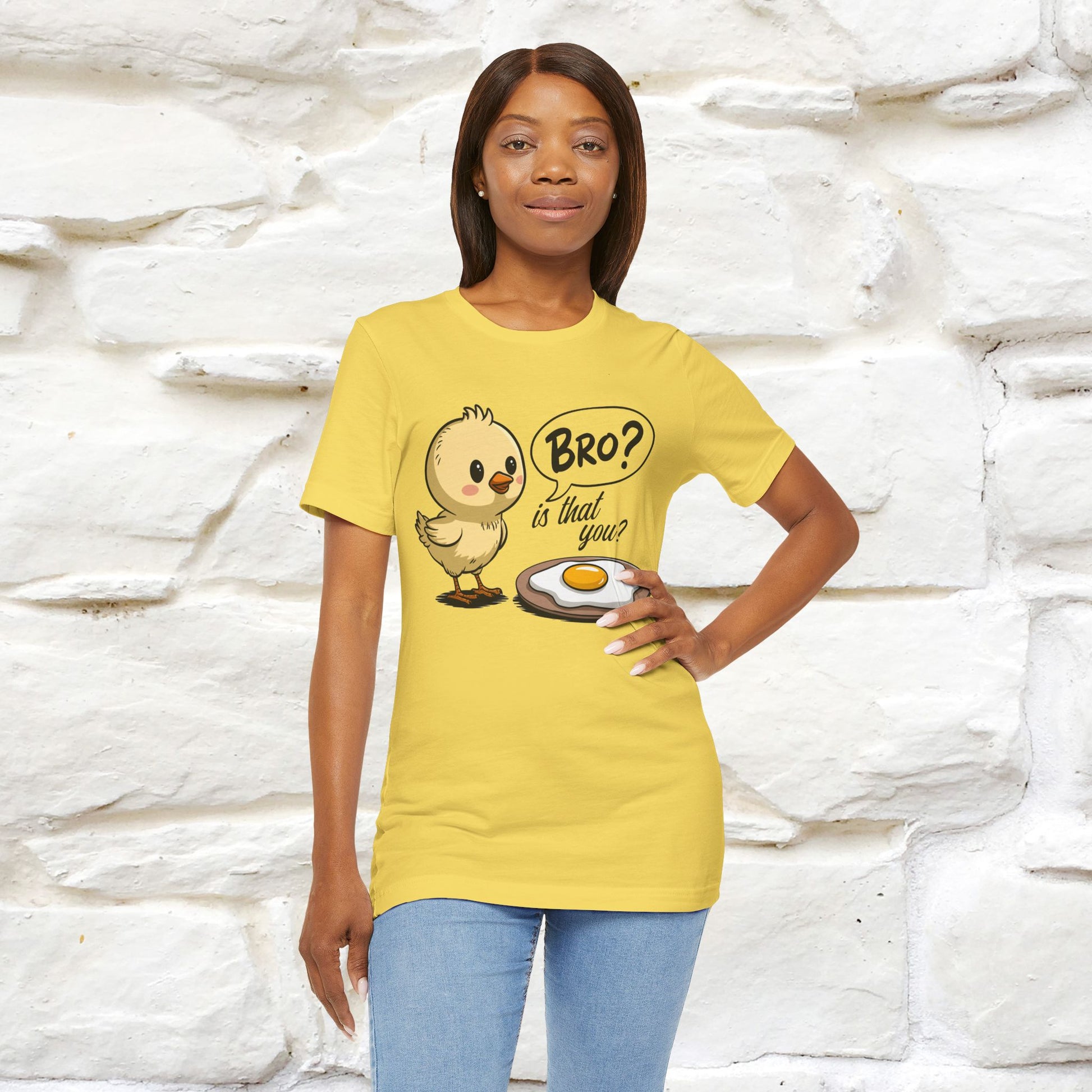 "Bro Is That You?" Funny Chicken T-shirt |Nunu&Miao Studio - Nunu&Miao Studio