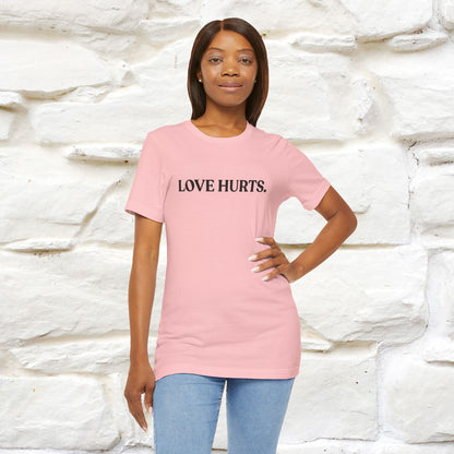 “Love Hurts"  Funny Cat T-Shirt | Front & Back Design | Nunu&Miao Studio