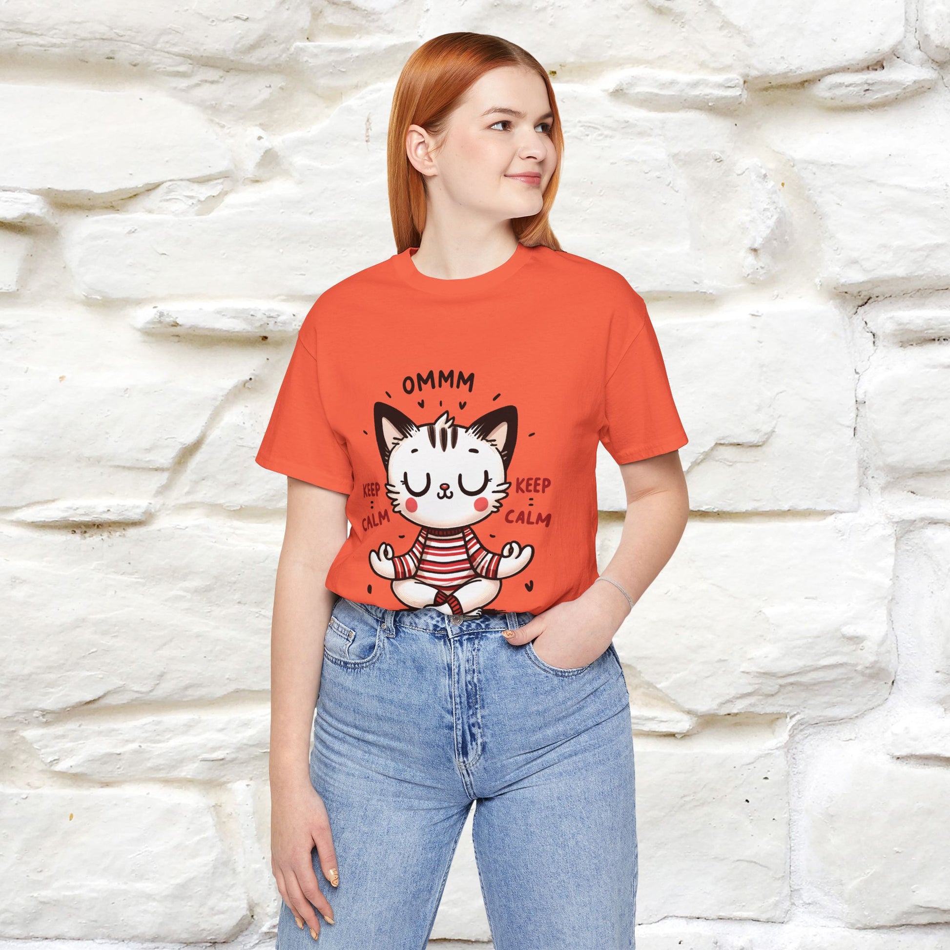 Ommm, Keep Calm | Relaxed Cat Shirt for Men & Women | 100% Cotton* - Nunu&Miao Studio